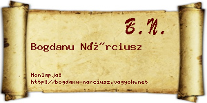 Bogdanu Nárciusz névjegykártya